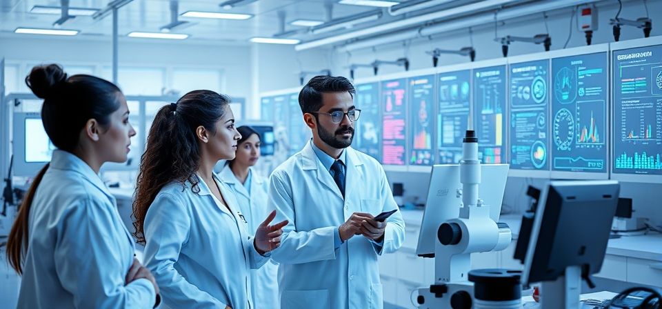 Persona interactuando con un chatbot de inteligencia artificial para obtener información para su investigación.