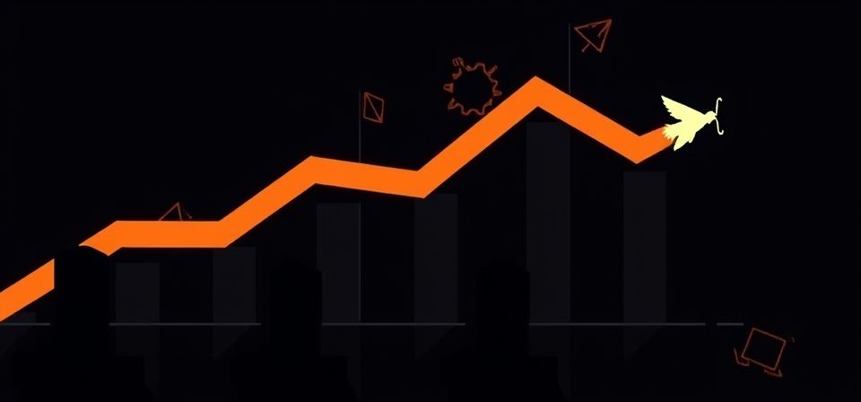 Gráfico mostrando el aumento de la retención de usuarios a lo largo del tiempo