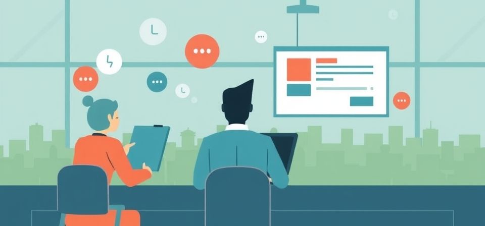 Ilustración de personas interactuando con elementos de personalización en una página web
