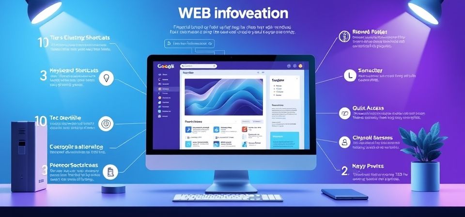 Representación de una red de conexiones en una página web, simbolizando la facilidad de navegación y el flujo de información.