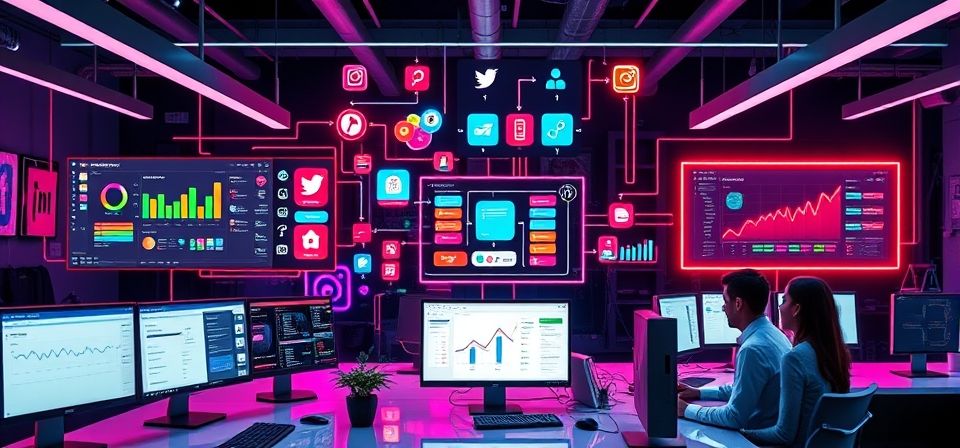Optimiza tu presencia digital con la automatización de redes sociales.