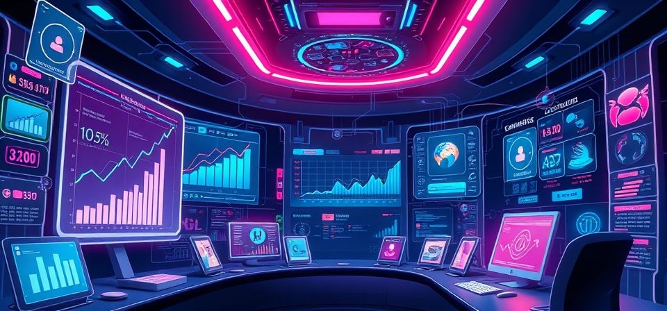 Gráfico de retención de usuarios en una página web que muestra un crecimiento constante