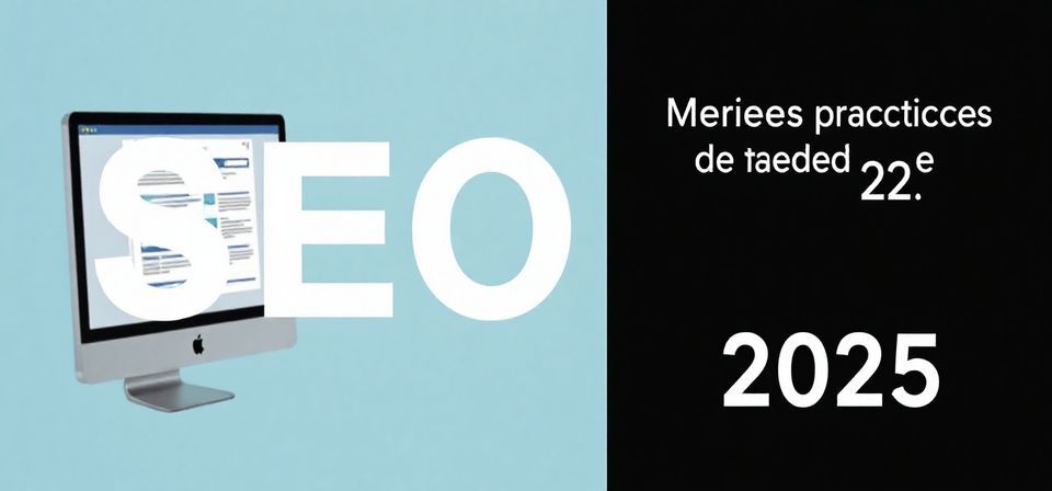 Inteligencia artificial optimizando una página web para SEO en 2025