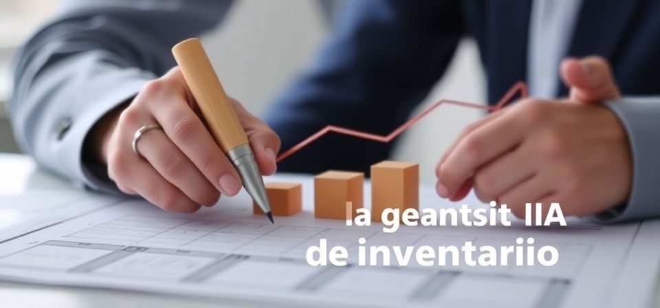 Gráfico mostrando el flujo de datos de IA en la gestión de inventario y su impacto