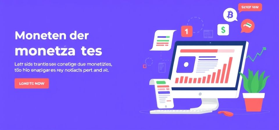 Gráfico mostrando el crecimiento de la monetización web con inteligencia artificial.