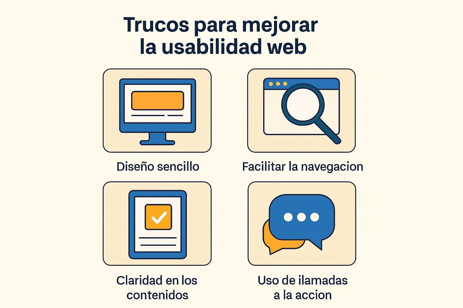 Diseño web minimalista y funcional