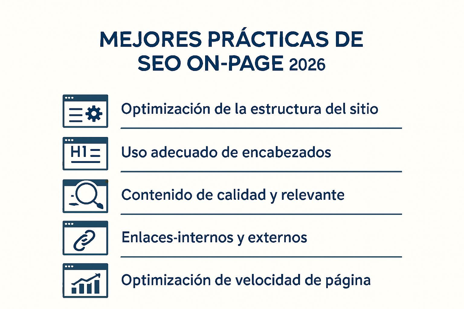 Interfaz de usuario y SEO 2026